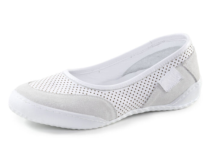 ELENA EDEN Sipper mit luftiger Perforation WEISS