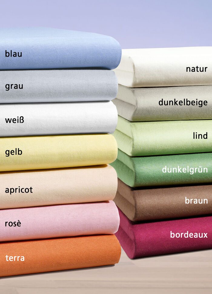irisette Mako-Jersey-Spannbetttuch in verschiedenen Farben WEISS