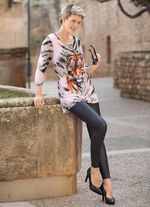 Shirt mit platziertem Tiermotiv 