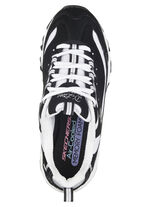 SKECHERS, sportliche Damen-Sneaker, mit herausnehmbarem Fussbett SCHWARZ-WEISS