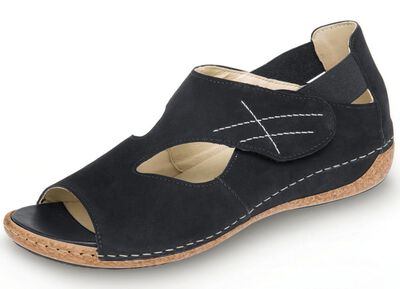 Waldl&auml;ufer, bequeme Damen-Sandalen, Weite H, mit herausnehmbarem Fussbett 