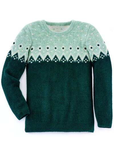 Pullover mit flauschigem Garn 