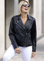 Lederkurzjacke von «Caminari» 