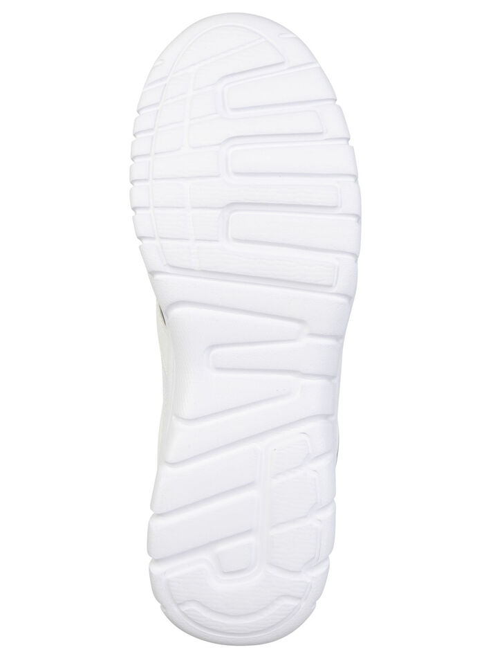 Sportlicher Damen-Sabot, mit herausnehmbarem Fussbett WEISS