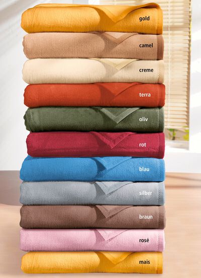 Supersofte Schlafdecke, 2er-Set, von Borbo, aus reiner Baumwolle 