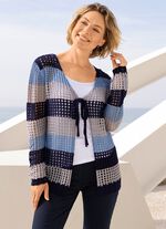 Strickjacke mit edlem, dezentem Glanz 