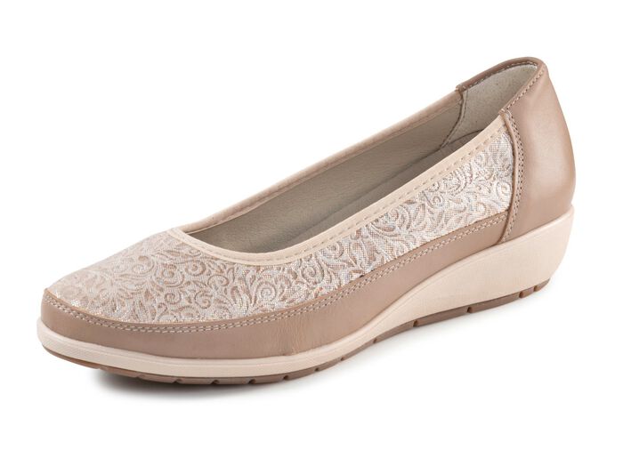 ELENA EDEN, bequeme Damen-Ballerinas, Weite G, mit herausnehmbarem Fussbett 