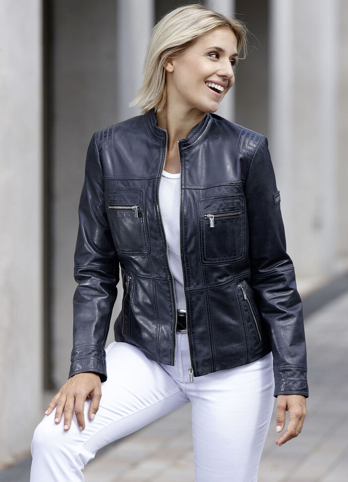 Lederkurzjacke von «Caminari» 