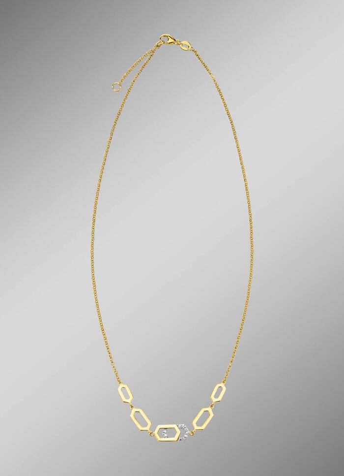 Moderne Halskette mit Zirkonia 