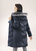 Funktions-Kurzmantel mit fester Kapuze NAVY