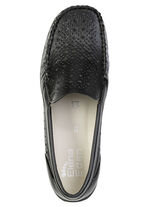 ELENA EDEN, sommerliche Damen-Slipper, Weite H, mit herausnehmbarem Fussbett SCHWARZ