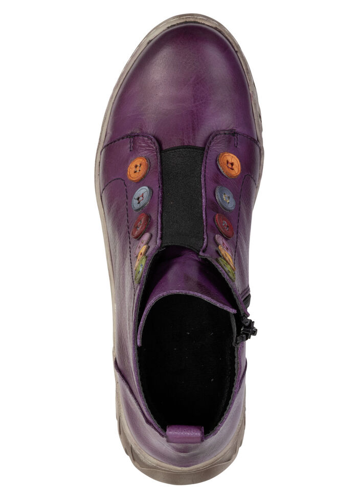 Gemini, trendige Damen-Stiefeletten, Winterschuhe, Weite G, mit herausnehmbarem Fussbett LILA