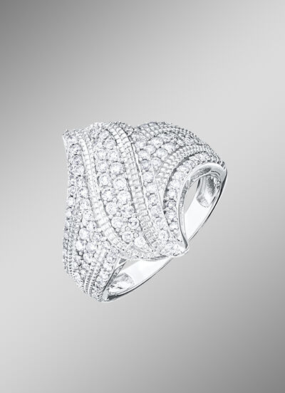 Damenring mit 72 Diamanten und 46 Brillanten 