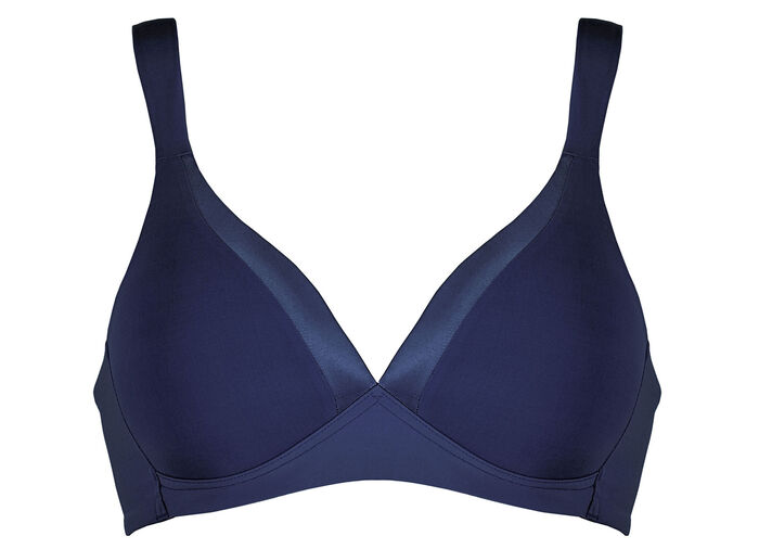  Naturana BH mit Satinblende am Décolleté MARINE