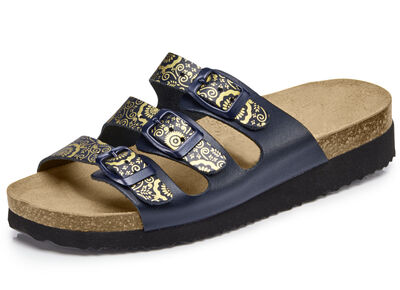 Klassische Damen-Pantoletten, mit verstellbaren Spangen 