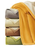 Schlafdecke mit Veloursbandeinfassung CAMEL