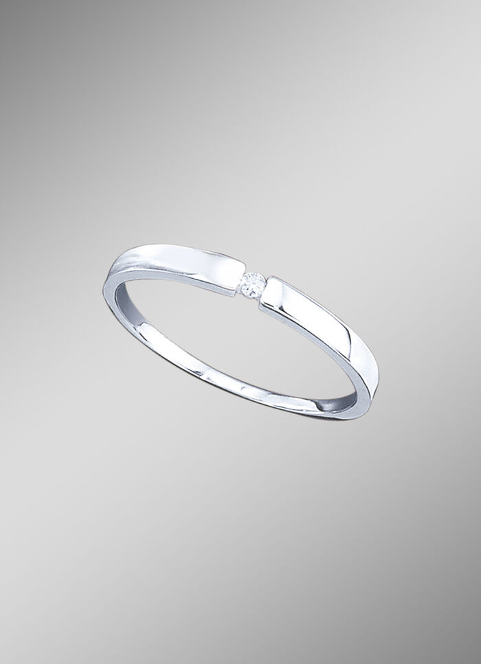 Solitärring mit Brillant 
