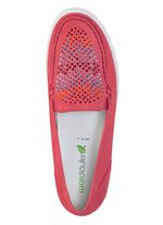 Waldl&auml;ufer Mokassin-Slipper mit bunten Glitzersteinchen besetzt 