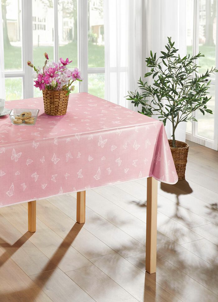 Abwaschbare Wachstuch-Tischdecke ROS&Eacute;
