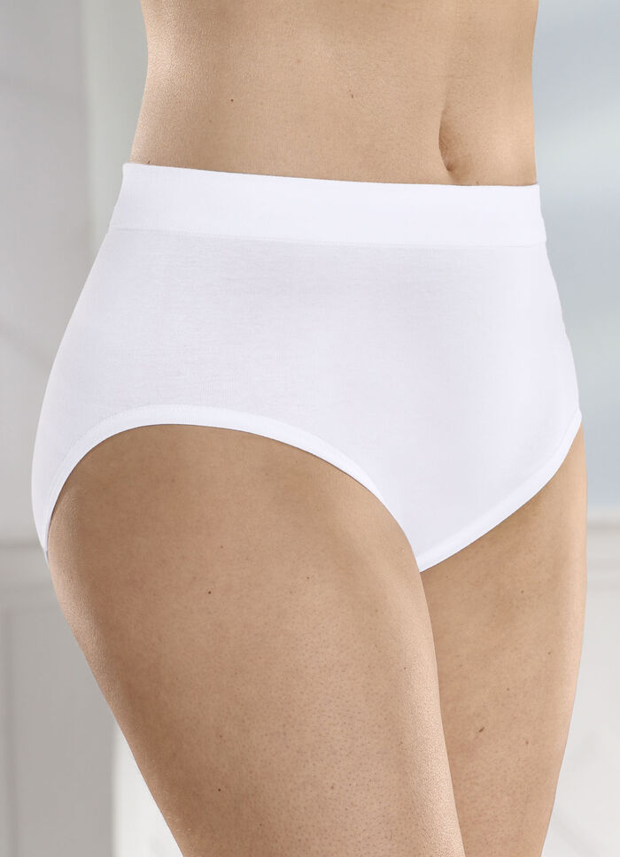 Dreierpack Slips mit bequemem Weichbund WEISS