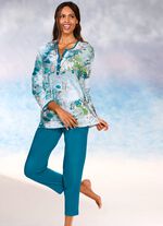Pyjama mit langen &Auml;rmeln und 7/8-langer Hose 