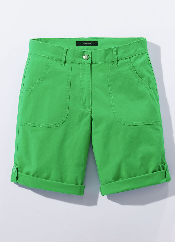 Bermudas mit Zierriegel GRÜN