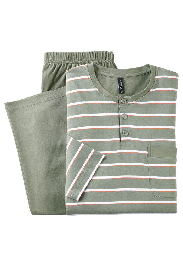 Zweierpack Schlafanzüge mit Knopfleiste und offenen Abschlüssen