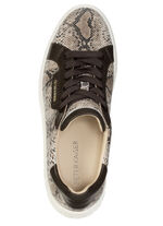 Peter Kaiser, modische Damen-Sneaker, mit herausnehmbarem Fussbett TAUPE-MOKKA