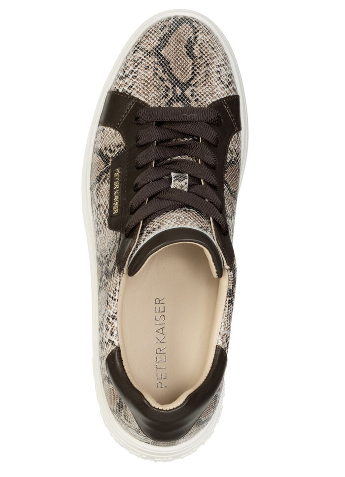 Peter Kaiser, modische Damen-Sneaker, mit herausnehmbarem Fussbett TAUPE-MOKKA