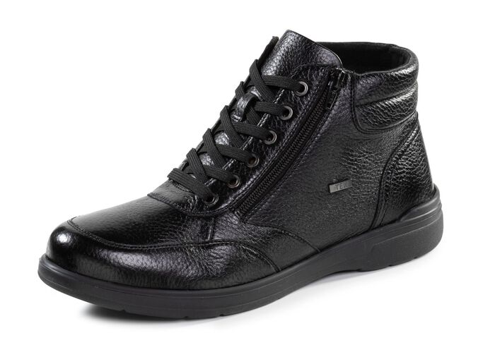 GINO GALANTE, gef&uuml;tterte Herren-Boots, Winterschuhe, mit Reissverschluss SCHWARZ