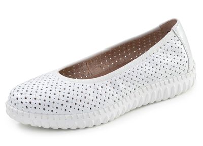 ELENA EDEN, sommerliche Damen-Ballerinas, Weite G, mit herausnehmbarem Fussbett 