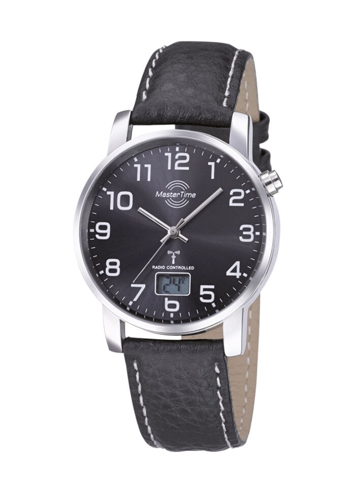 Schöne Herren-Lederarmbanduhr 