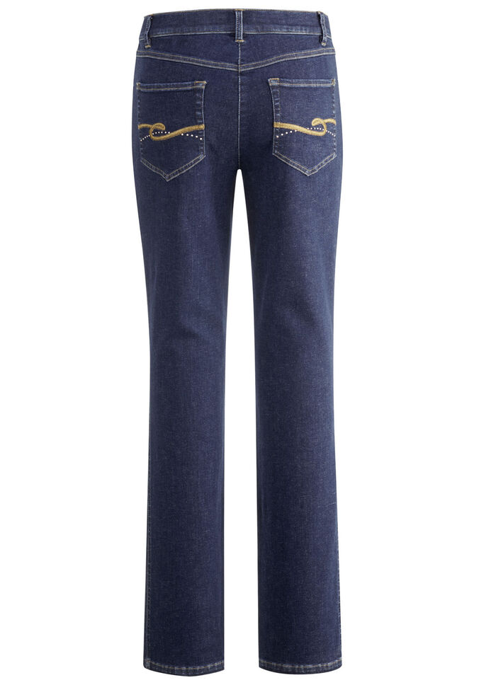Jeans in 4-Pocket-Form DUNKELBLAU