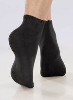 Sechserpack Socken mit Softrand 3X WEISS, 3X SCHWARZ