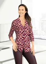 Shirtbluse mit Stehkragen 