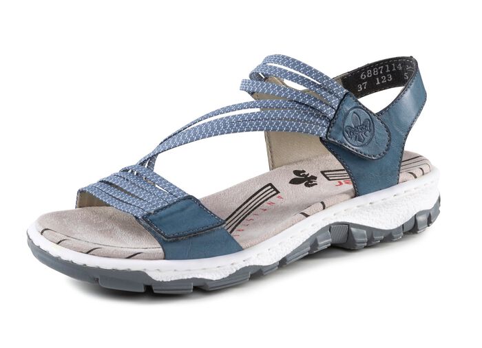Rieker, sportliche Damen-Sandalen, mit zwei Klettspangen 