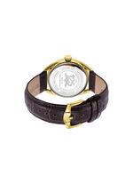 Rotary Quartz-Herrenuhr mit Lederband 