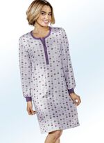 Zweierpack Nachthemden, Langarm mit Knopfleiste und B&uuml;ndchen 