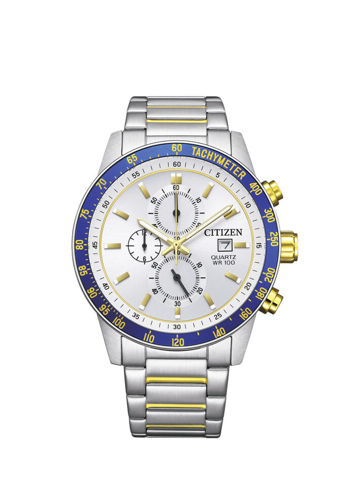Citizen-Quartz-Herrenchronograph in Bicolor 