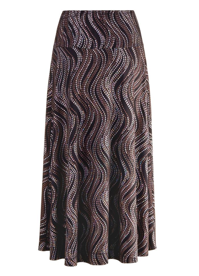 Rock mit edel schimmerndem Glanzdruck 