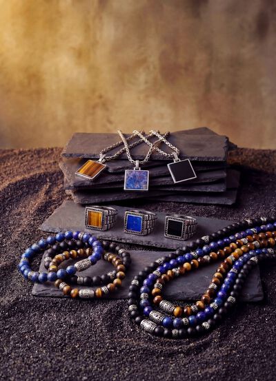 Maskulines Armband mit tibetischen Symbolen 