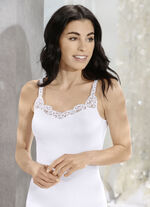 Zweierpack Hemden mit zarter Stickereispitze  