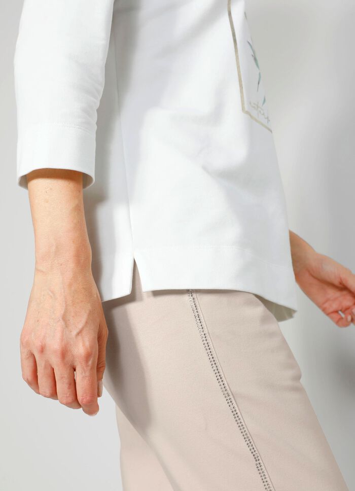 Sweatshirt mit floralem Druck-Motiv 