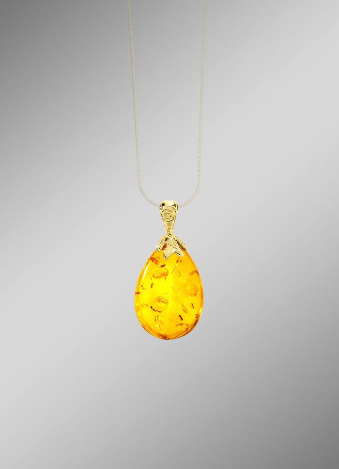 Ein Tropfen des Lichts &ndash; Anh&auml;nger mit echt Bernstein! 