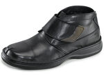 GINO GALANTE, gefütterte Herren-Boots, Winterschuhe, Weite K, mit herausnehmbarem Fussbett SCHWARZ-GRAU