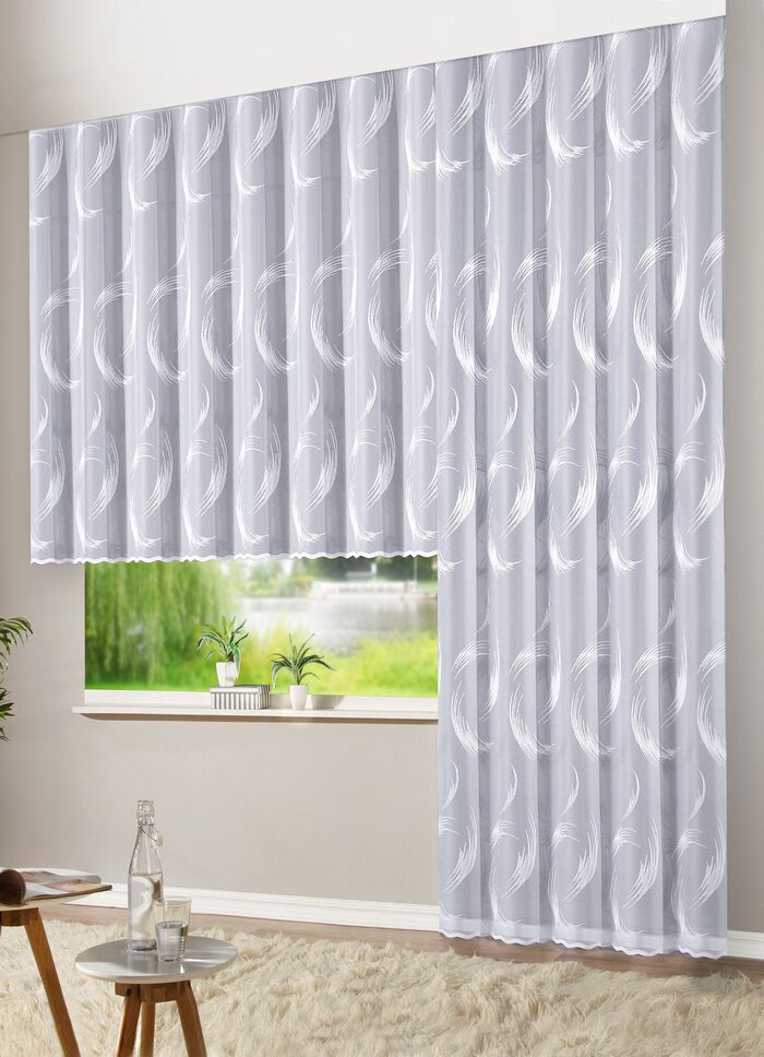 Vorhang &laquo;Federn&raquo; mit gebogten Abschl&uuml;ssen 