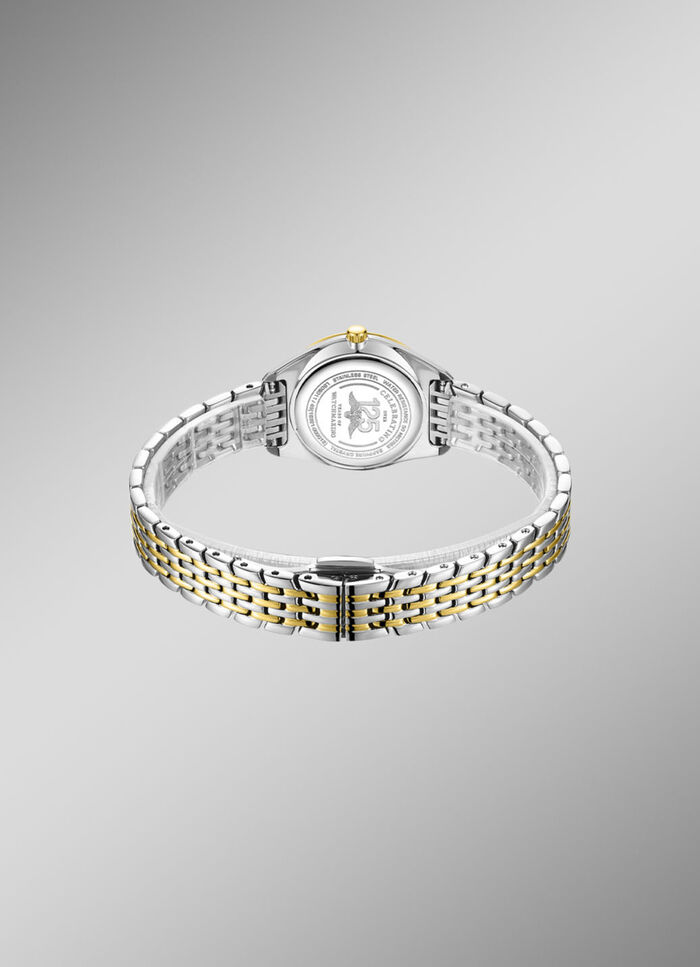 Rotary Quartz-Damenuhr mit Edelstahlbandgehäuse 