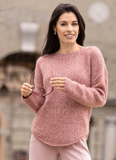 Pullover aus Melangegarn 