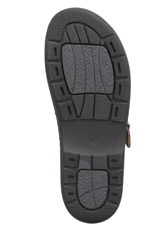 GINO GALANTE Clog aus genarbtem Nappaleder SCHWARZ