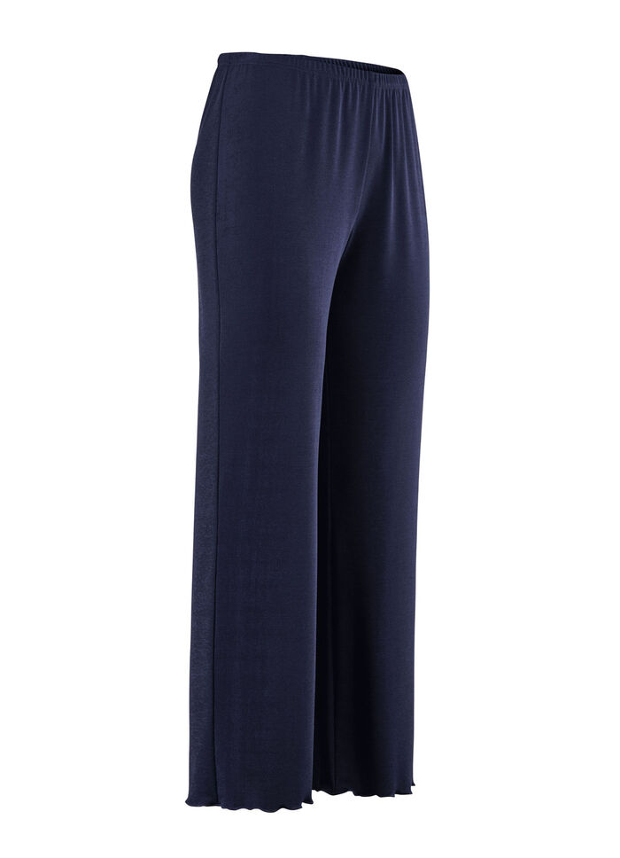 Weich fliessende, 7/8-lange Hose NACHTBLAU